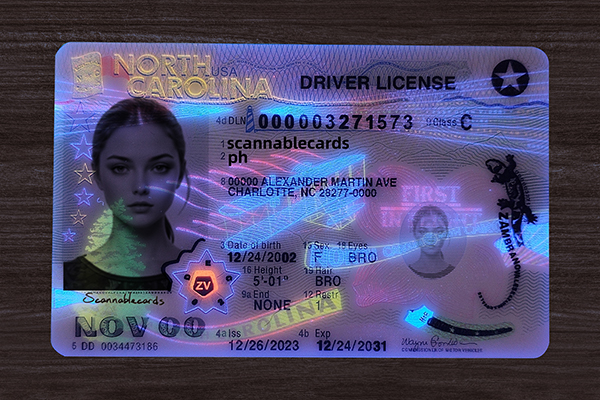 North Carolina Fake ID (2025 version)