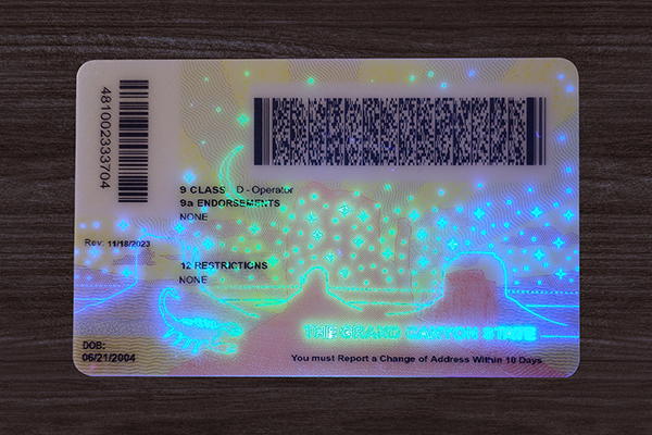 Arizona Fake ID (2025 version)