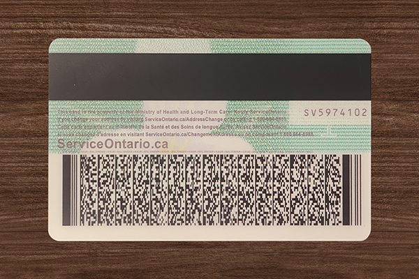 Ontario OHIP Health Card
